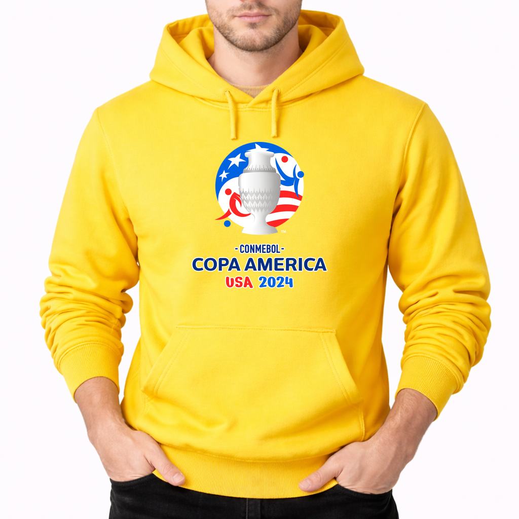 Men's Copa América 2024 Pullover Hoodie - Yellow