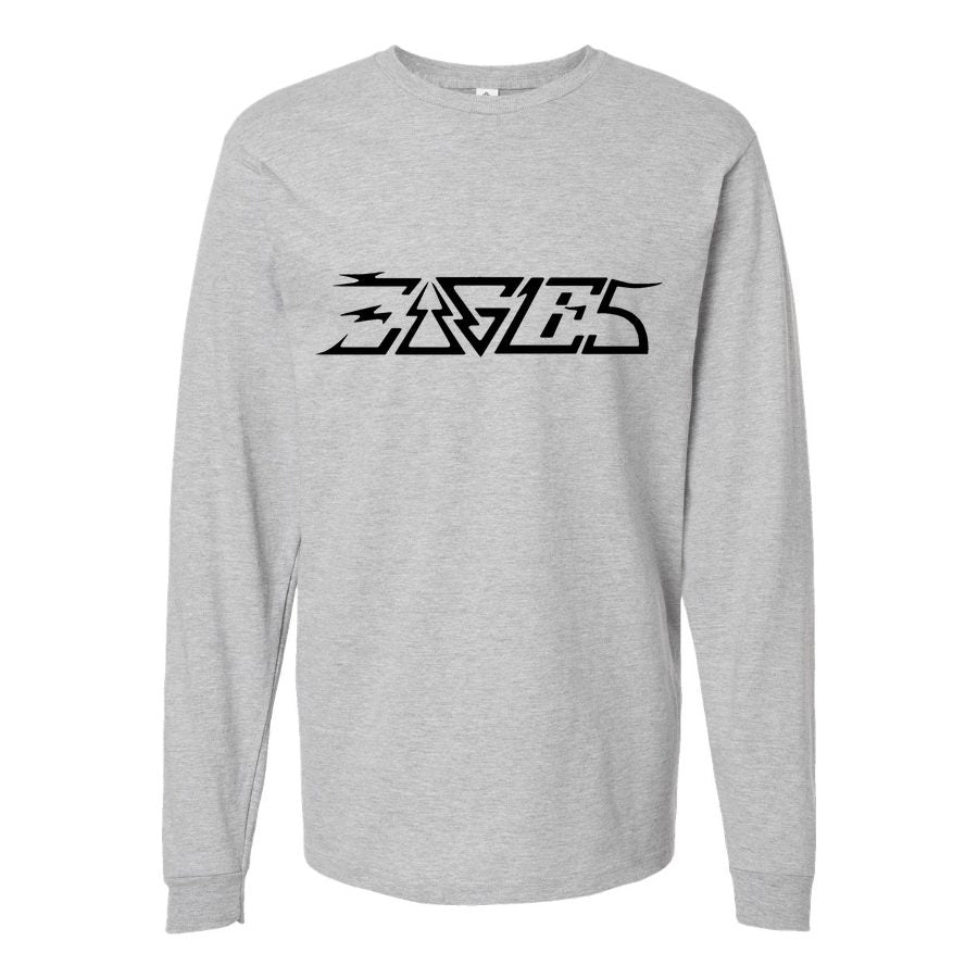 Men's The-Eagles-Logo Long sleeves Cotton Blend T-Shirt - Gray