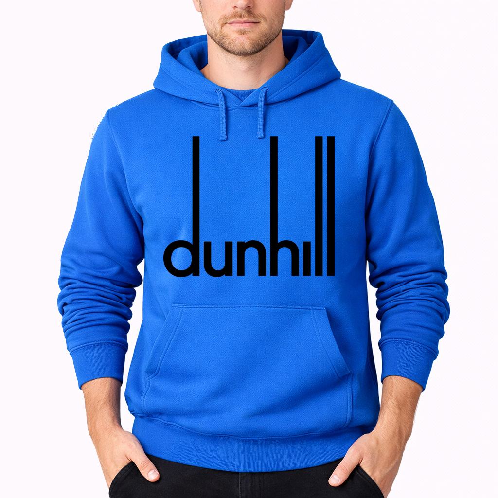 Men's Dunhill Black Pullover Hoodie - Azure