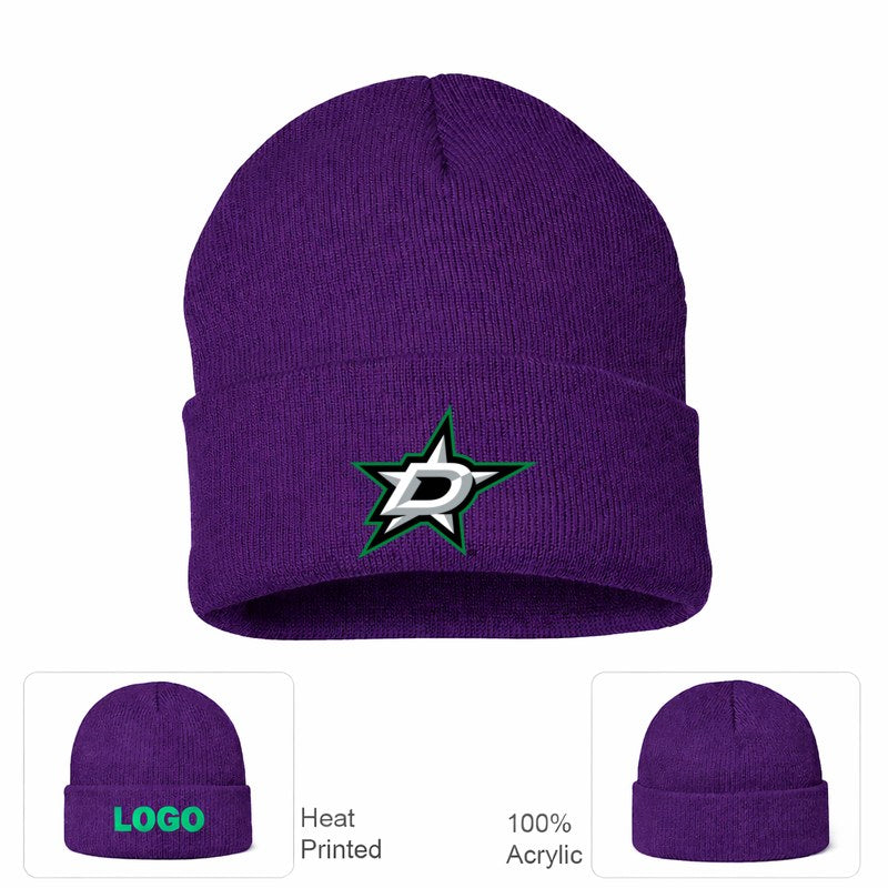 Dallas Stars Purple Beanie Hat