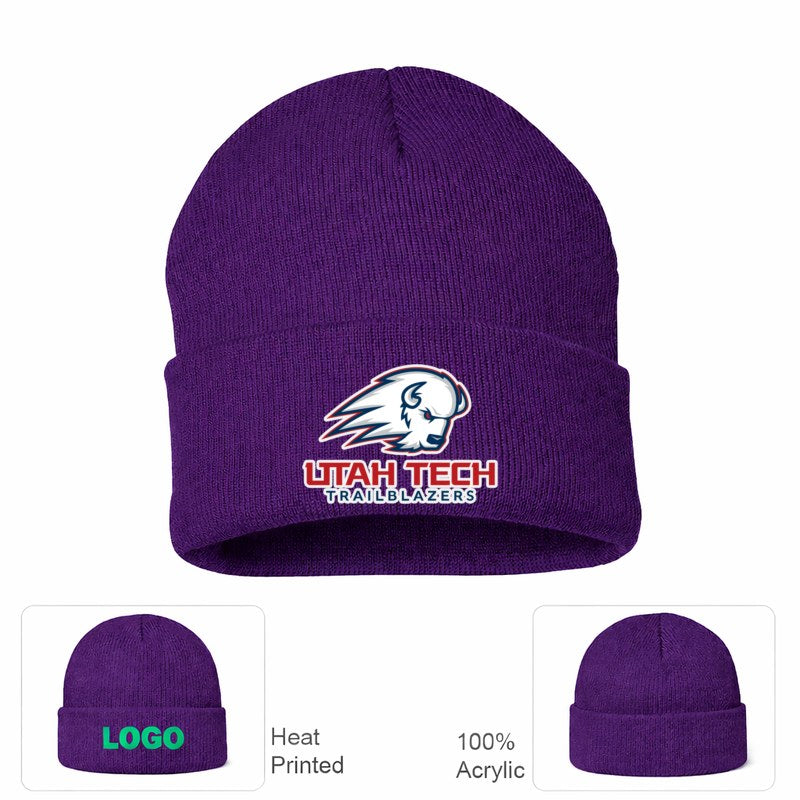 Utah Tech Trailblazers Purple Beanie Hat