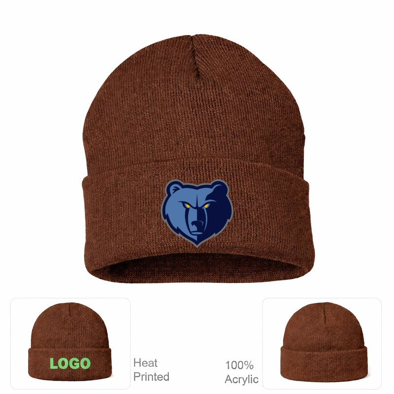 Memphis Grizzlies Brown Beanie Hat