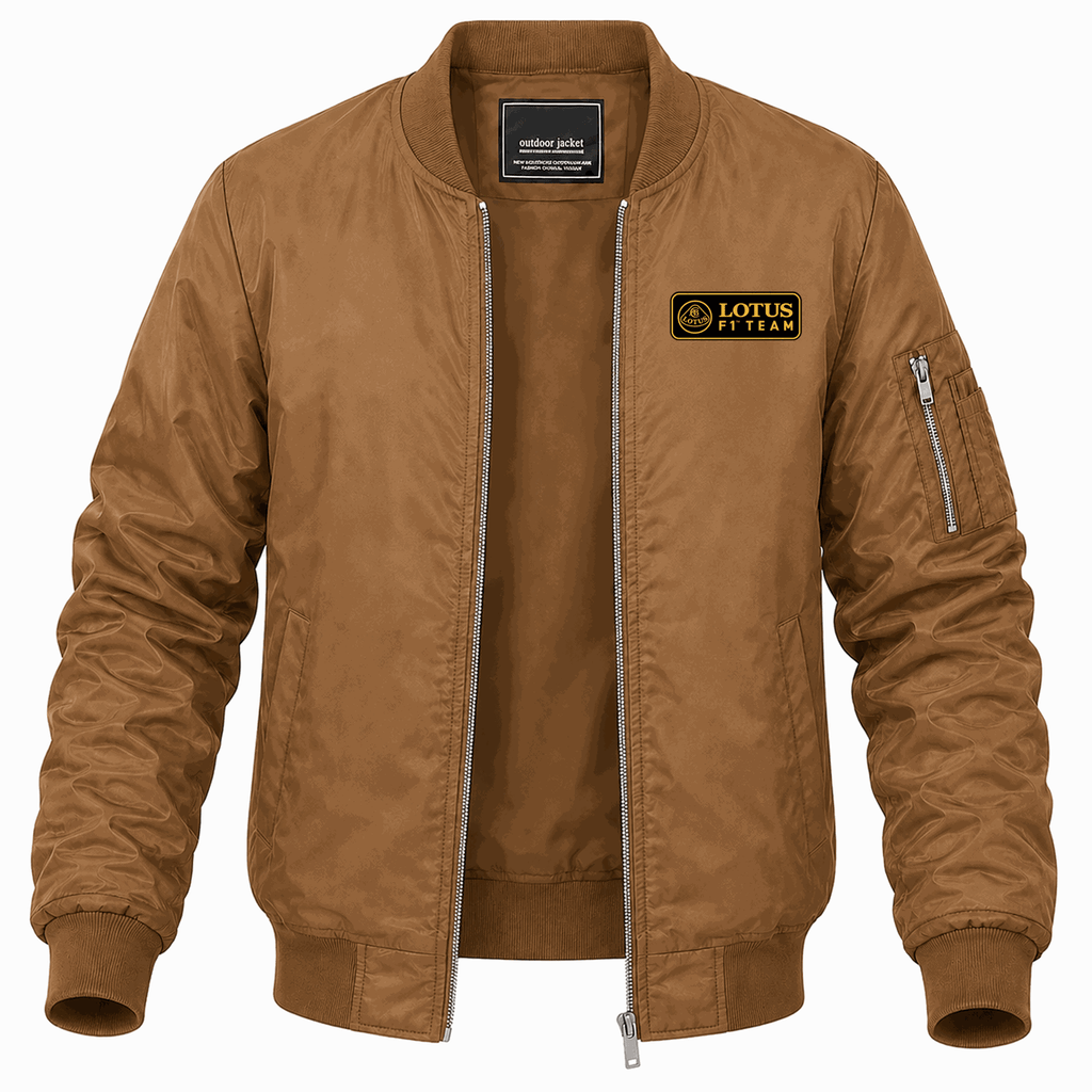Men's Lotus F1 Team Lightweight Bomber Jacket - Brown