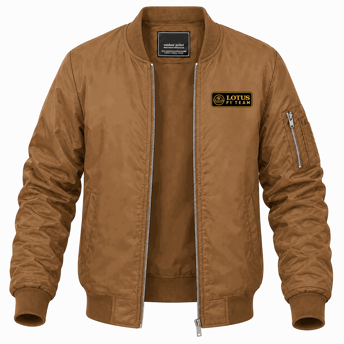Men's Lotus F1 Team Lightweight Bomber Jacket - Brown