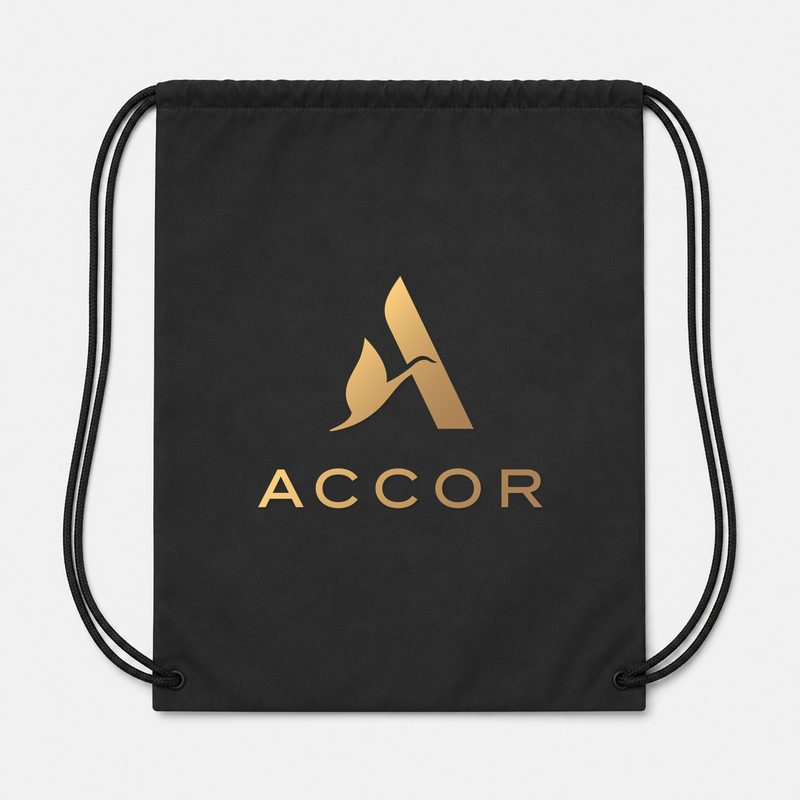 Accor Drawstring Bag - Black