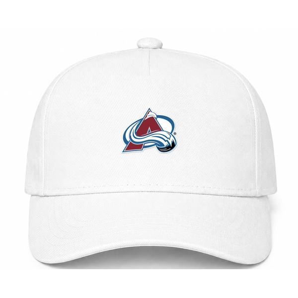 Colorado Avalanche NHL Logo White Dad Baseball Cap Hat