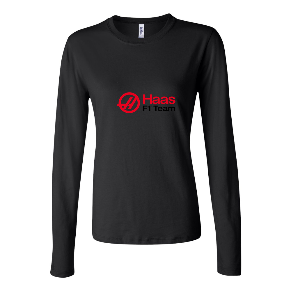 Women's Haas F1 Team Long Sleeve T-Shirt - Black