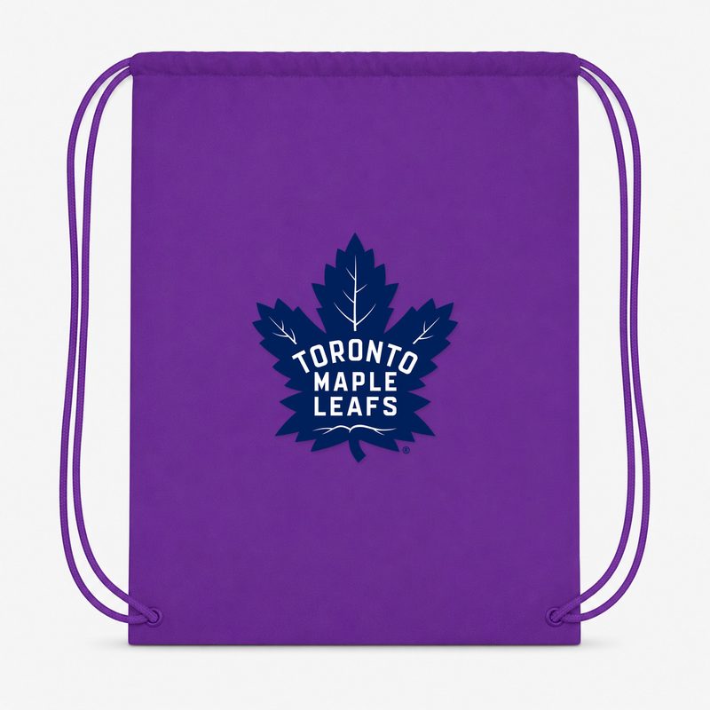 Toronto Maple Leafs Drawstring Bag - Purple
