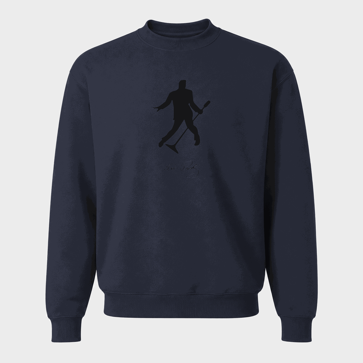 Men's Elvis Presley Crewneck Sweatshirt - Navy