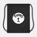 Dr. Seuss Thing 1 Drawstring Bag - Black