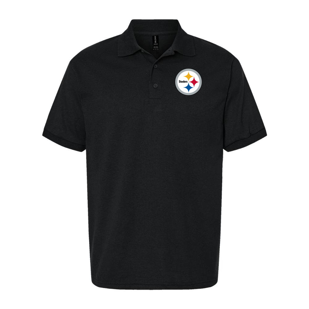 Men's Pittsburgh Steelers Dry Blend Polo - Black