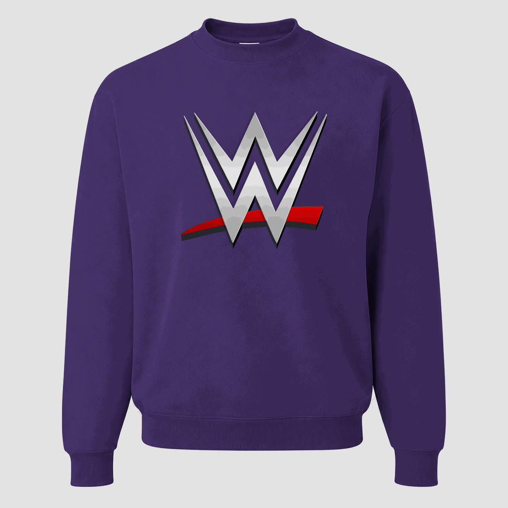 Men's WWE Crewneck Sweatshirt - Purple