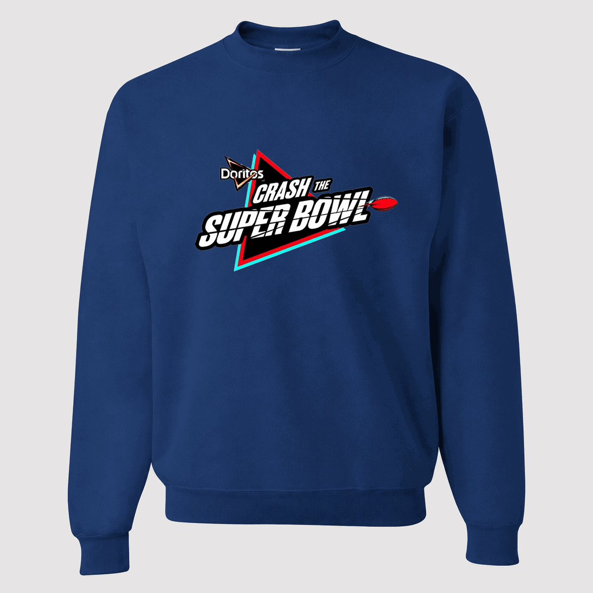 Men's Crash the Super Bowl Crewneck Sweatshirt - Blue