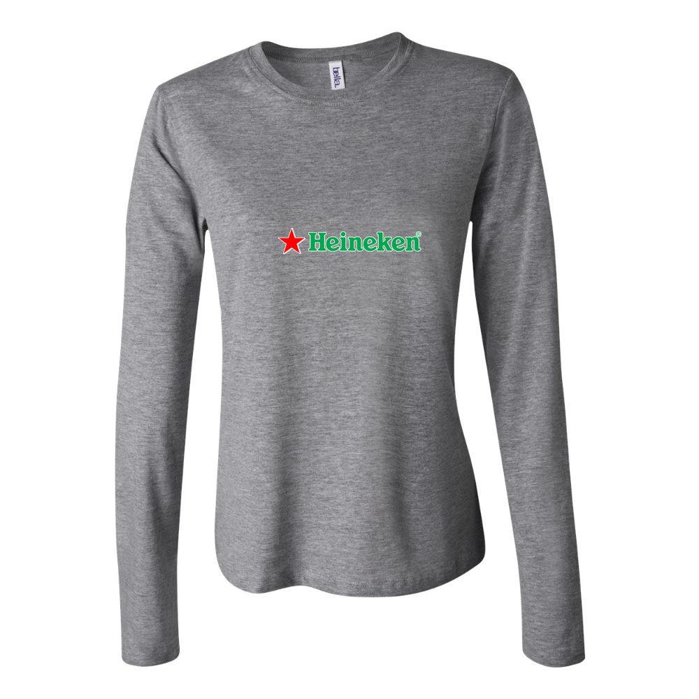 Women's Heineken Long Sleeve T-Shirt - Gray