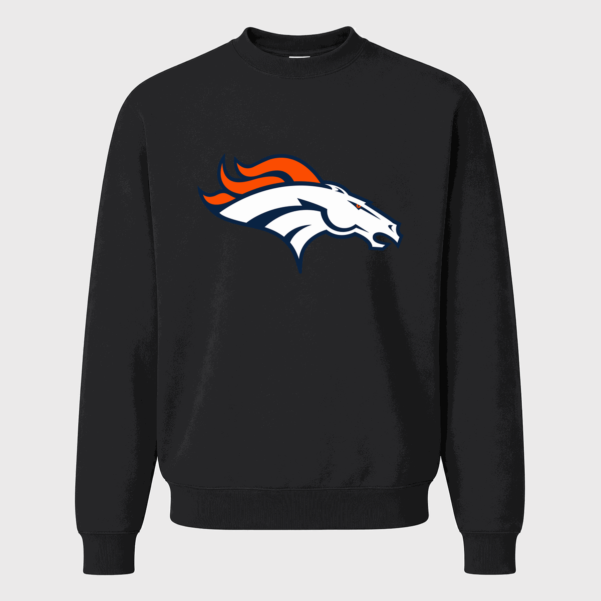 Men's Denver Broncos Crewneck Sweatshirt - Black