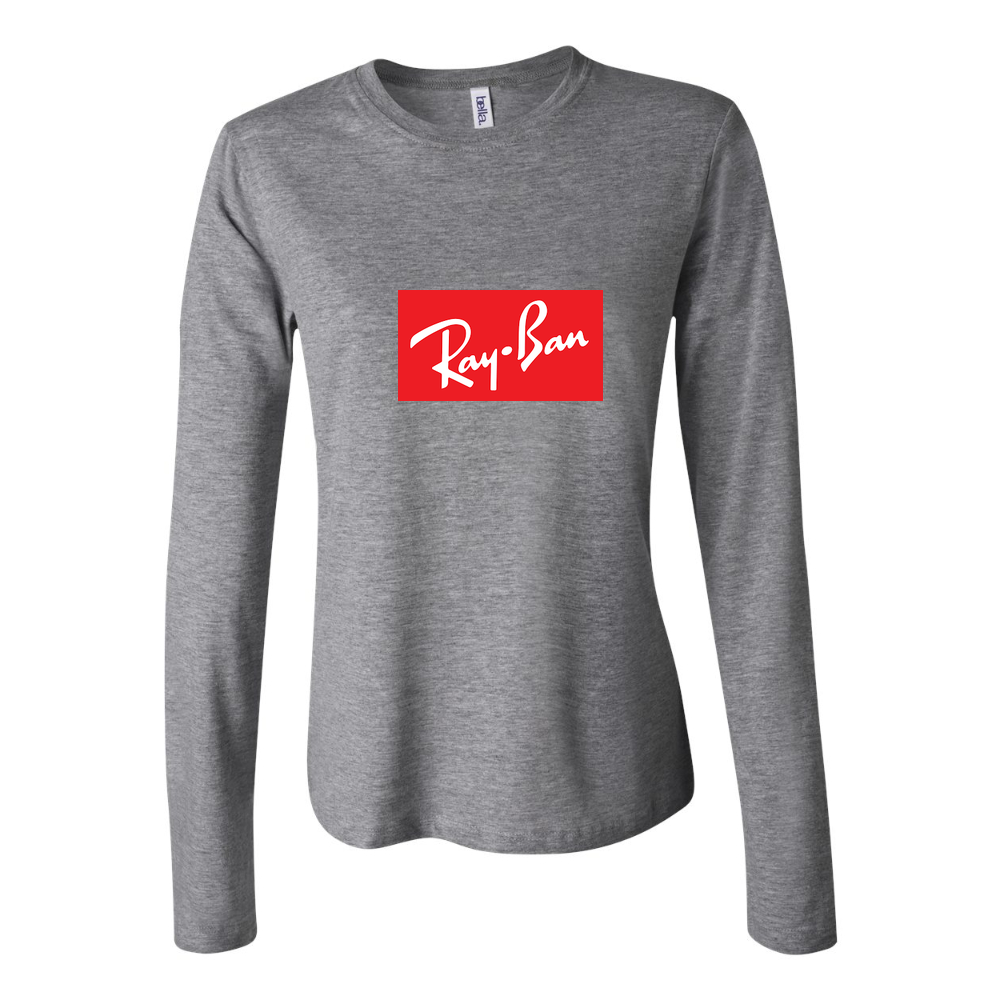 Women's Ray Ban Long Sleeve T-Shirt - Gray