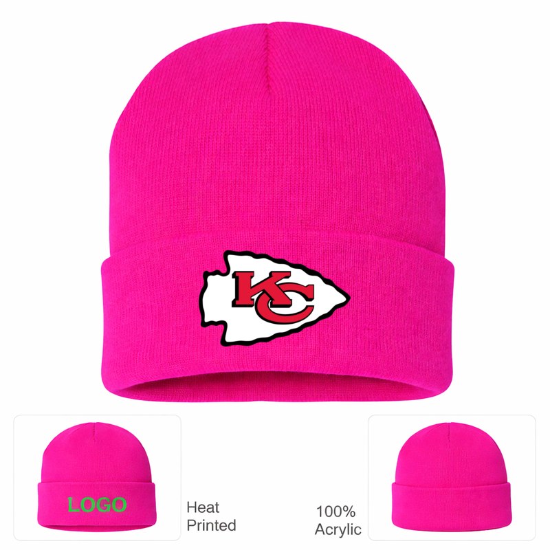 Kansas City Chiefs Hot Pink Beanie Hat