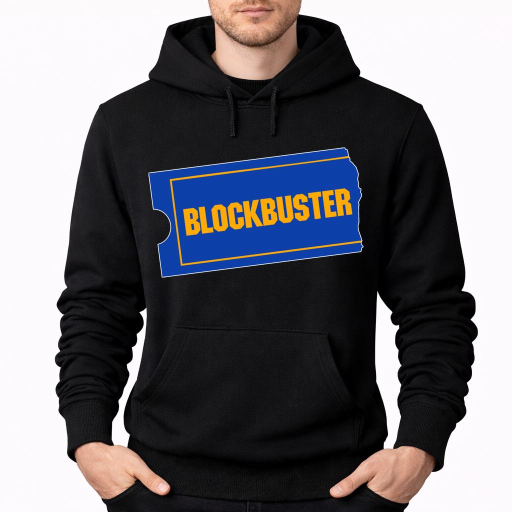 Men's Blockbuster Pullover Hoodie - Black