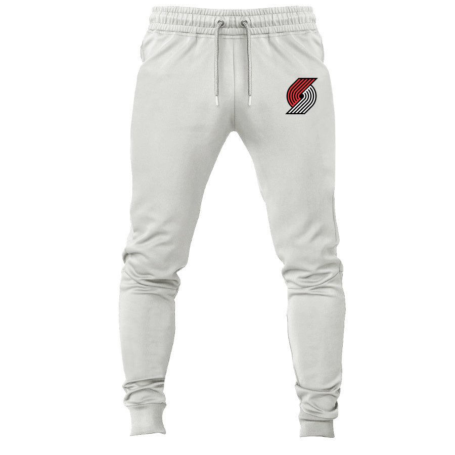 Portland Trail Blazers joggers sweatpants - White
