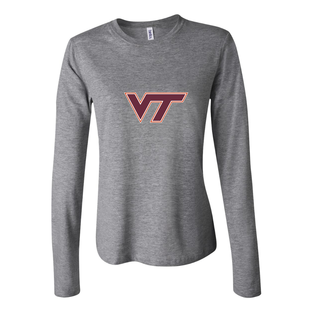 Women's Virginia Tech Hokies Long Sleeve T-Shirt - Gray