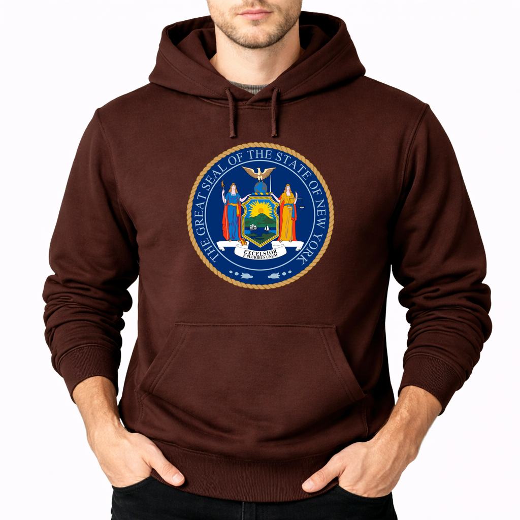 Men's New York Pullover Hoodie - Brown