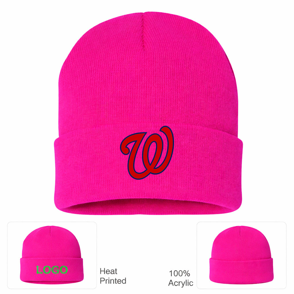 MLB Washington Nationals Beanie Hat - Hot Pink