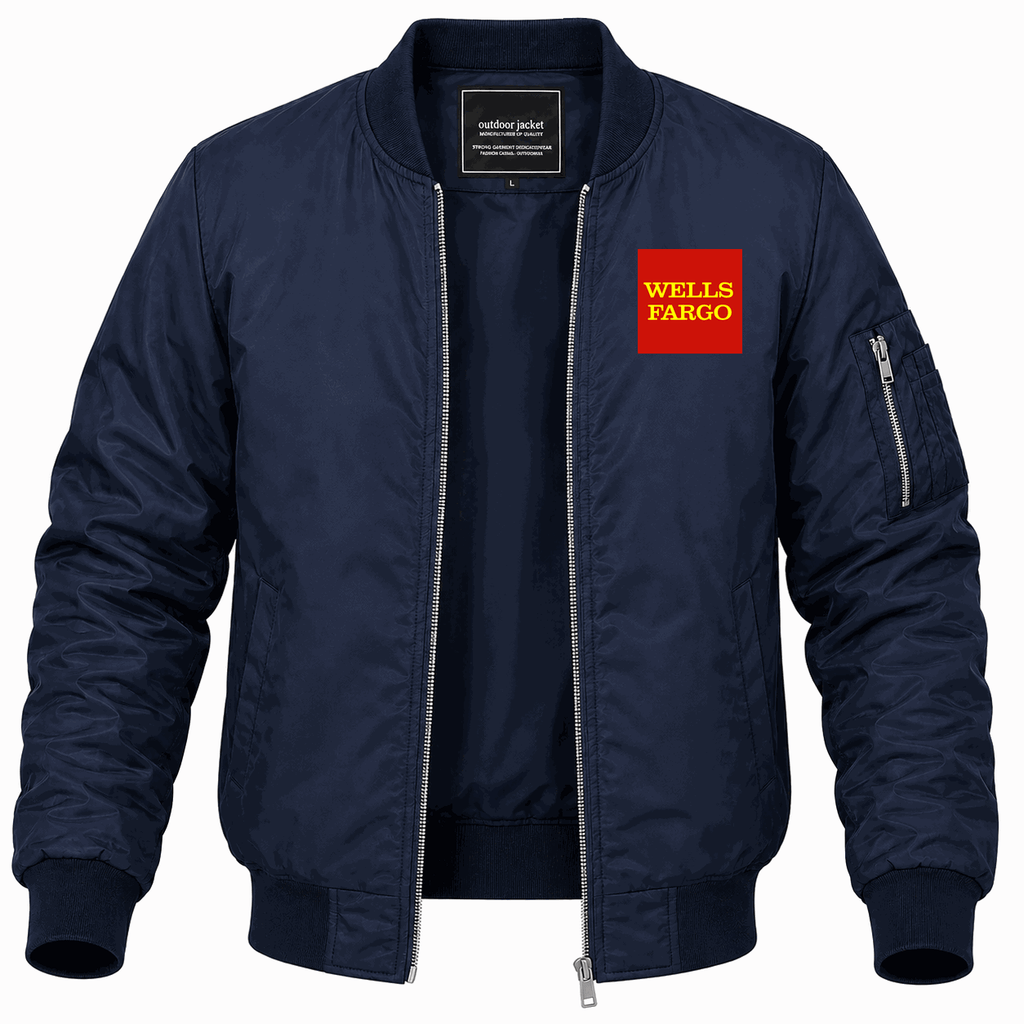 Men's Wells Fargo Lightweight Bomber Jacket - Navy