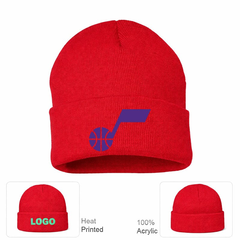Utah Jazz Red Beanie Hat
