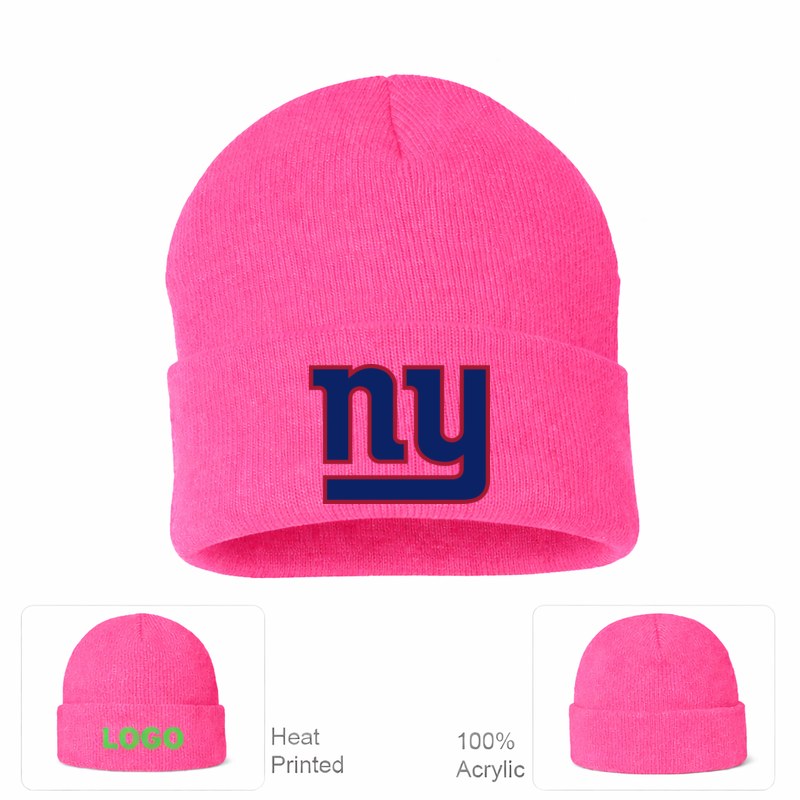 New York Giants Pink Beanie Hat