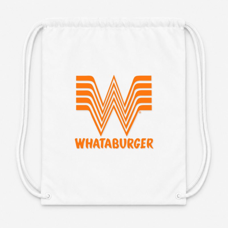 Whataburger Drawstring Bag - White