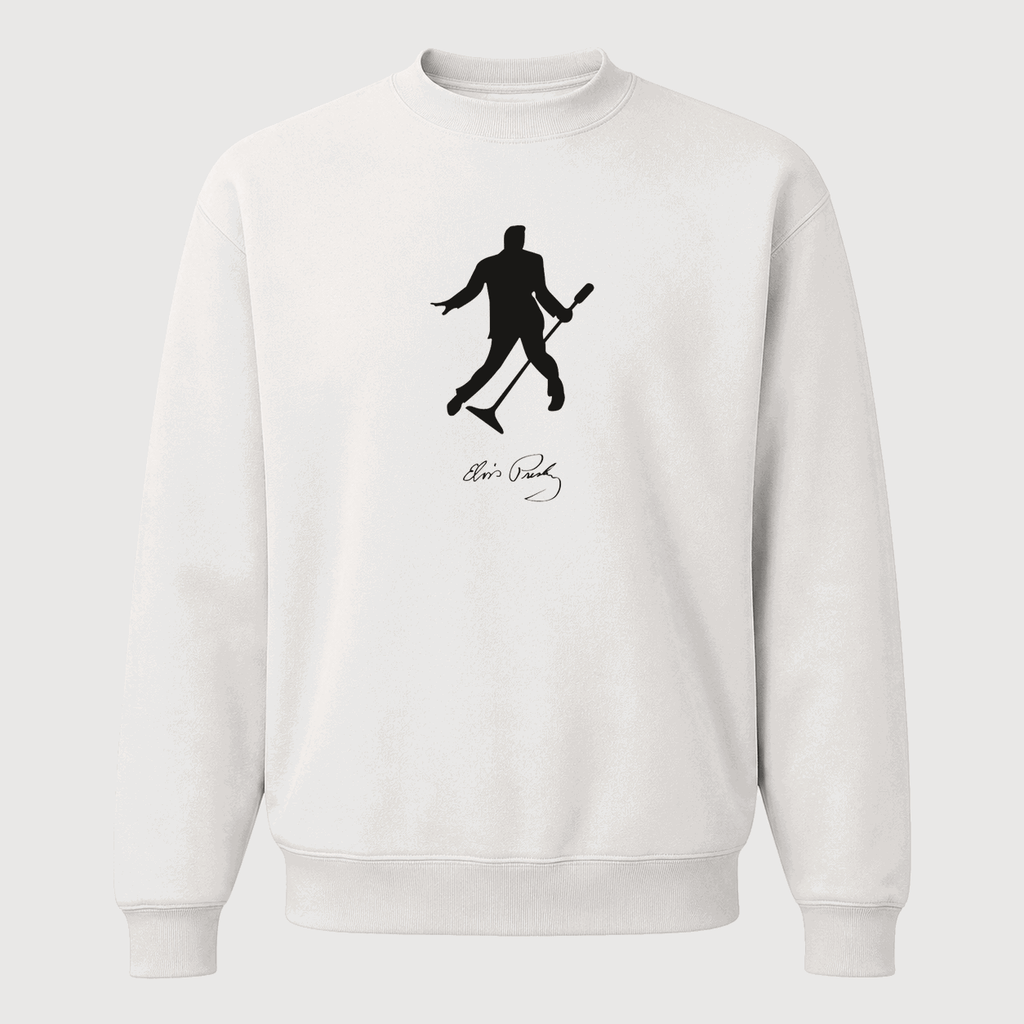 Men's Elvis Presley Crewneck Sweatshirt - White