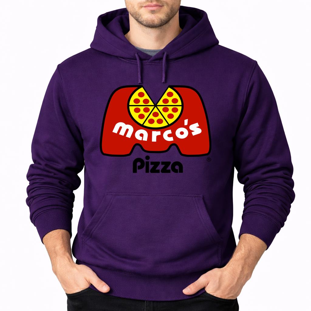 Men's Marcos Pizza Pullover Hoodie - Purple
