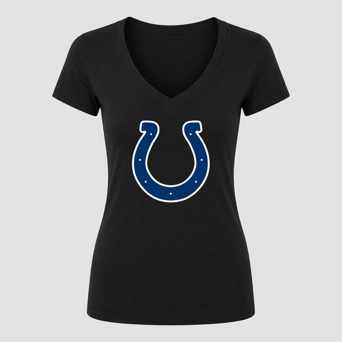 Women's Indianapolis Colts V Neck T-Shirt in black