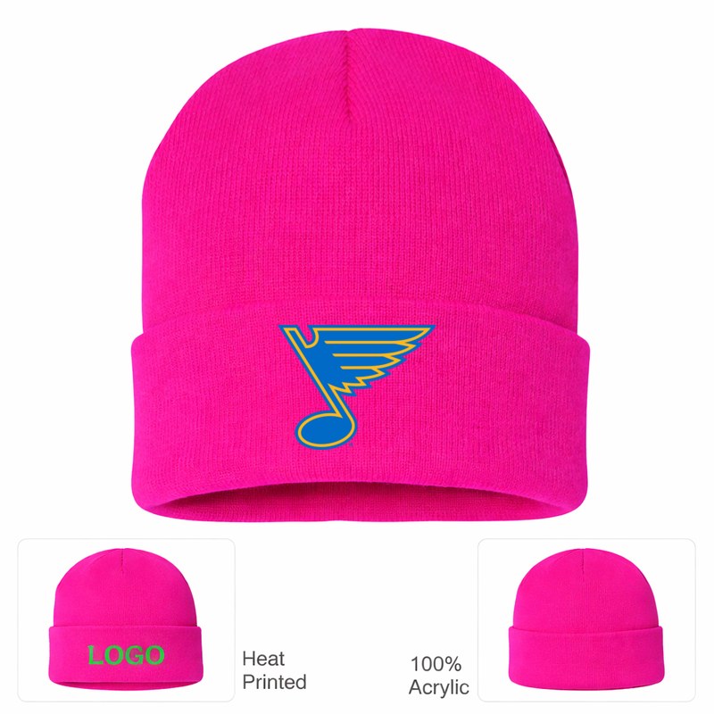 St. Louis Blues Hot Pink Beanie Hat