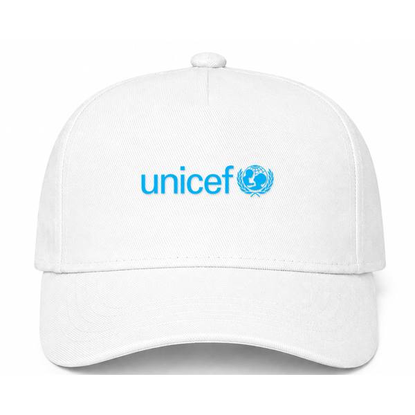 UNICEF Logo White Dad Baseball Cap Hat