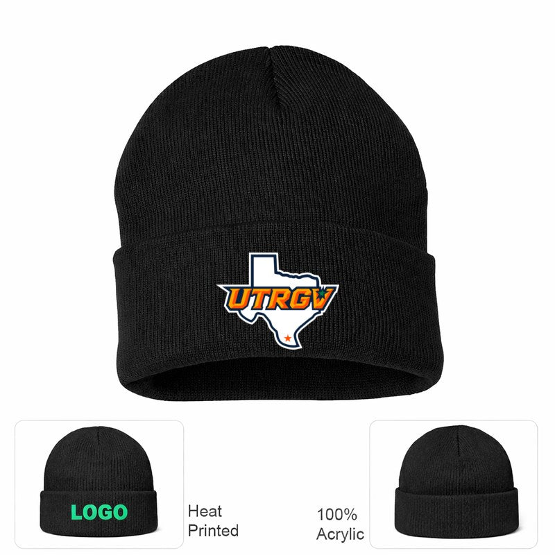 UTRGV Vaqueros Black Beanie Hat