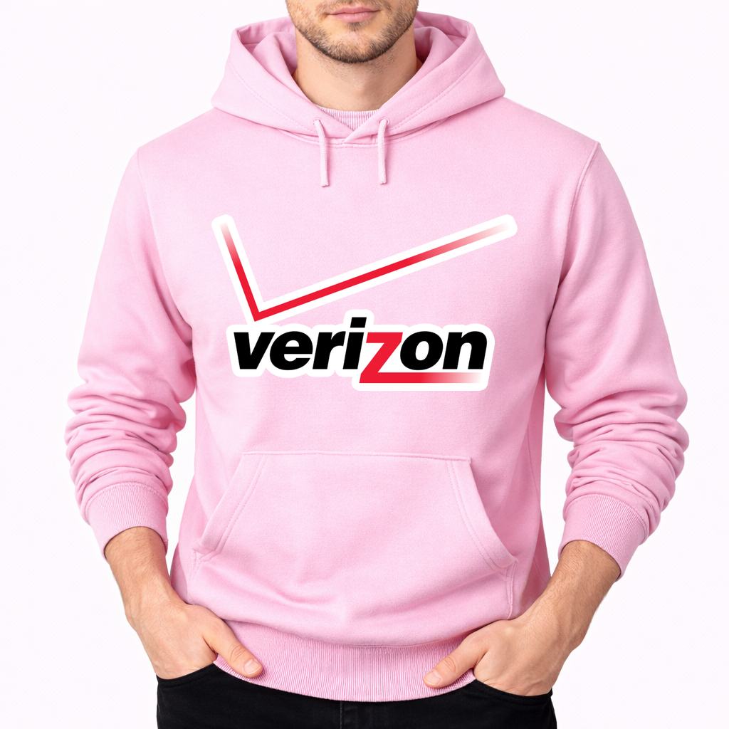Men's Verizon Wireless Pullover Hoodie - Pink