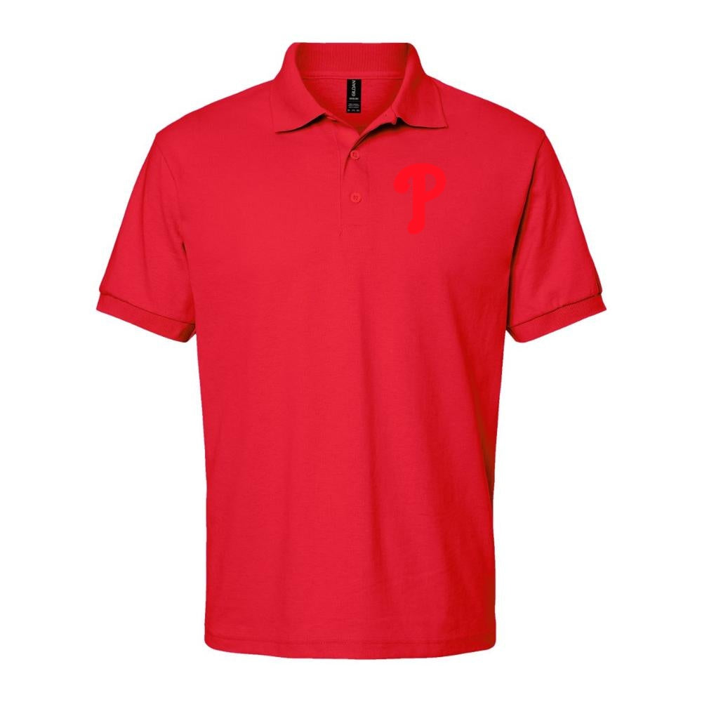 Men's Philadelphia Phillies Dry Blend Polo - Red