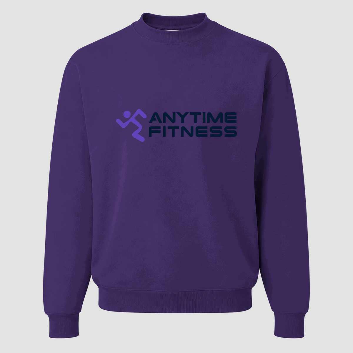 Men's Anytime Fitness Crewneck Sweatshirt - Purple