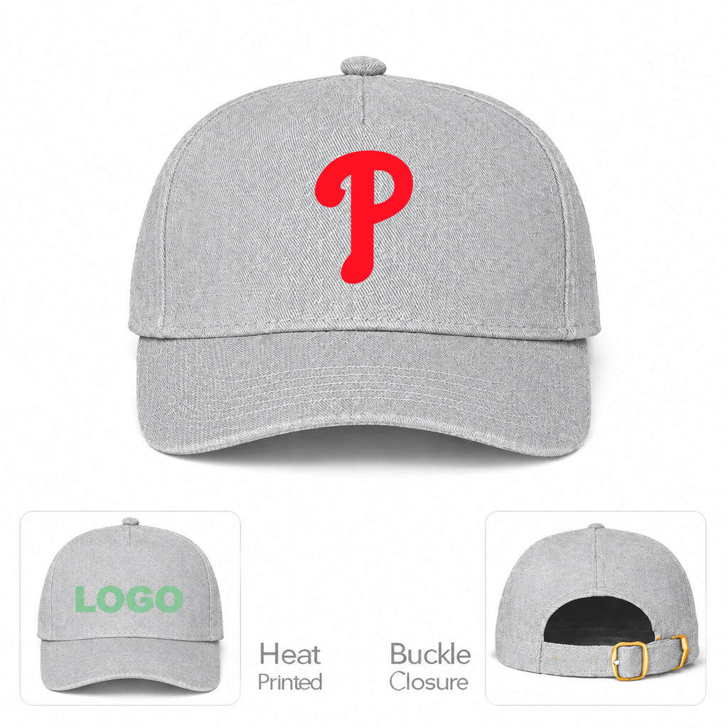 MLB Philadelphia Phillies Baseball Cap Hat - Gray