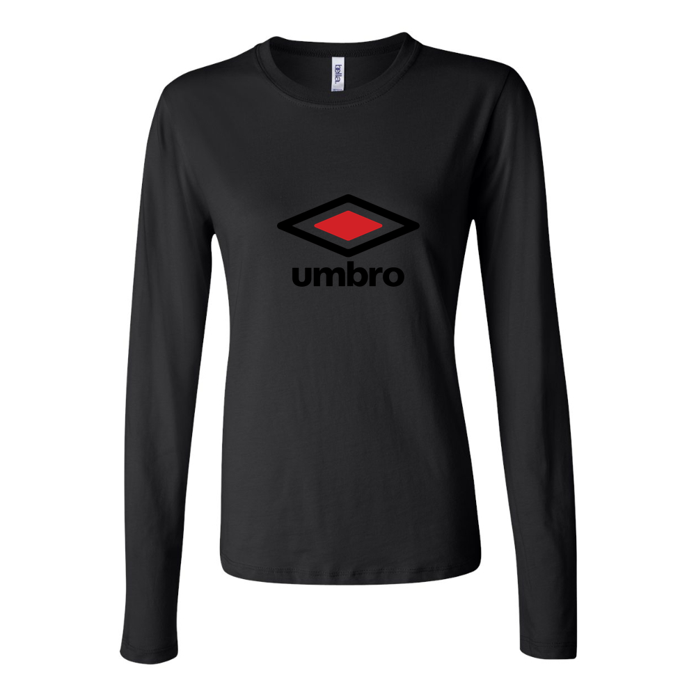 Women's Umbro Logo 1536x864 Long Sleeve T-Shirt - Black