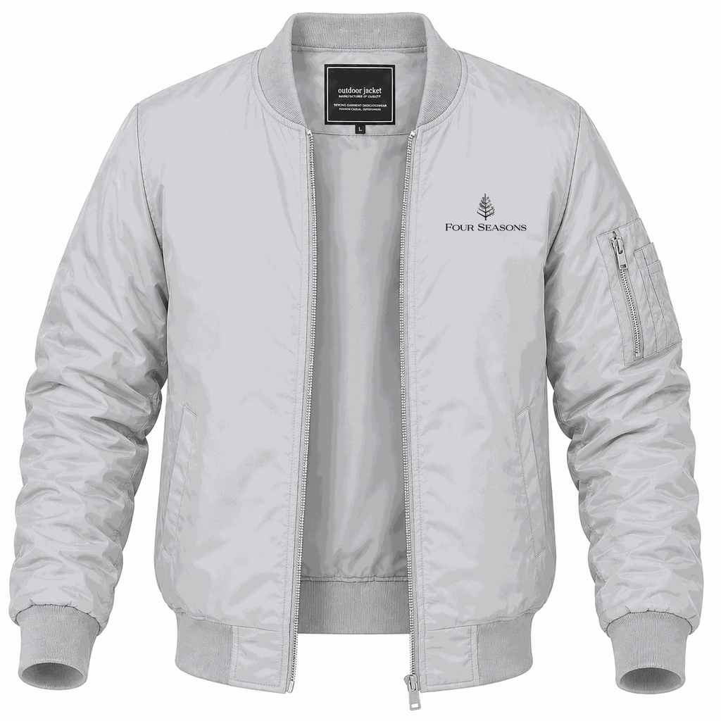 Men's Four Seasons Lightweight Bomber Jacket - Gray