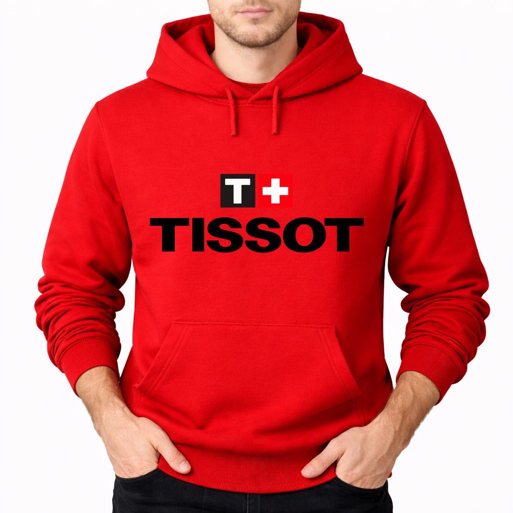 Men's Tissot Pullover Hoodie - Red