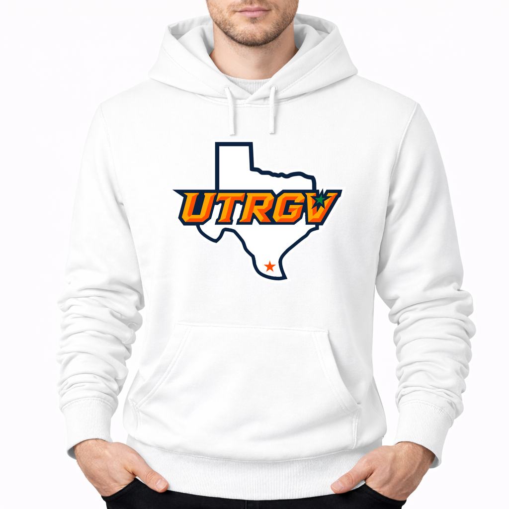Men's UTRGV Vaqueros Pullover Hoodie - White