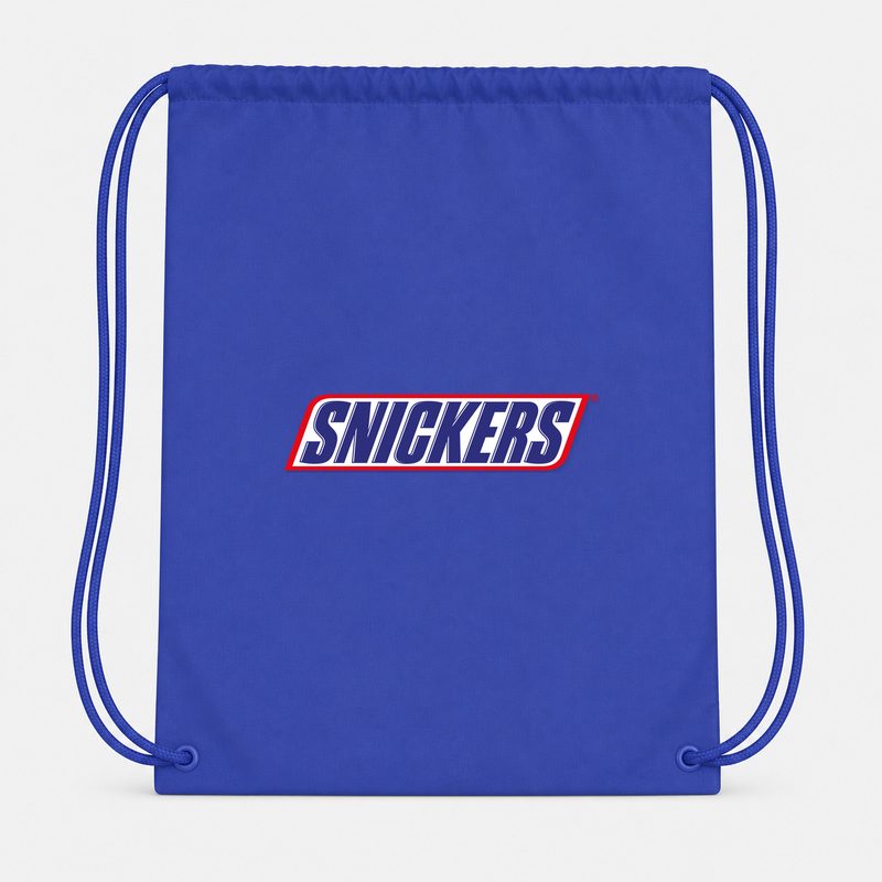 Snickers Food Drawstring Bag - Blue