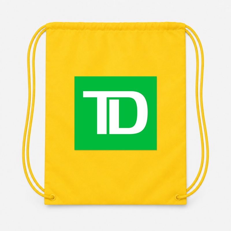 TD Bank Drawstring Bag - Yellow