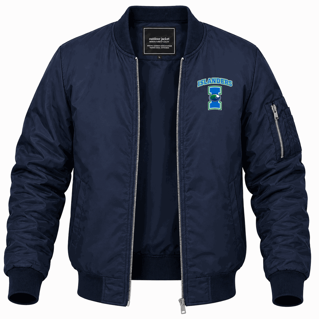 Men's Texas AM CC Islanders Logo Lightweight Bomber Jacket - Navy