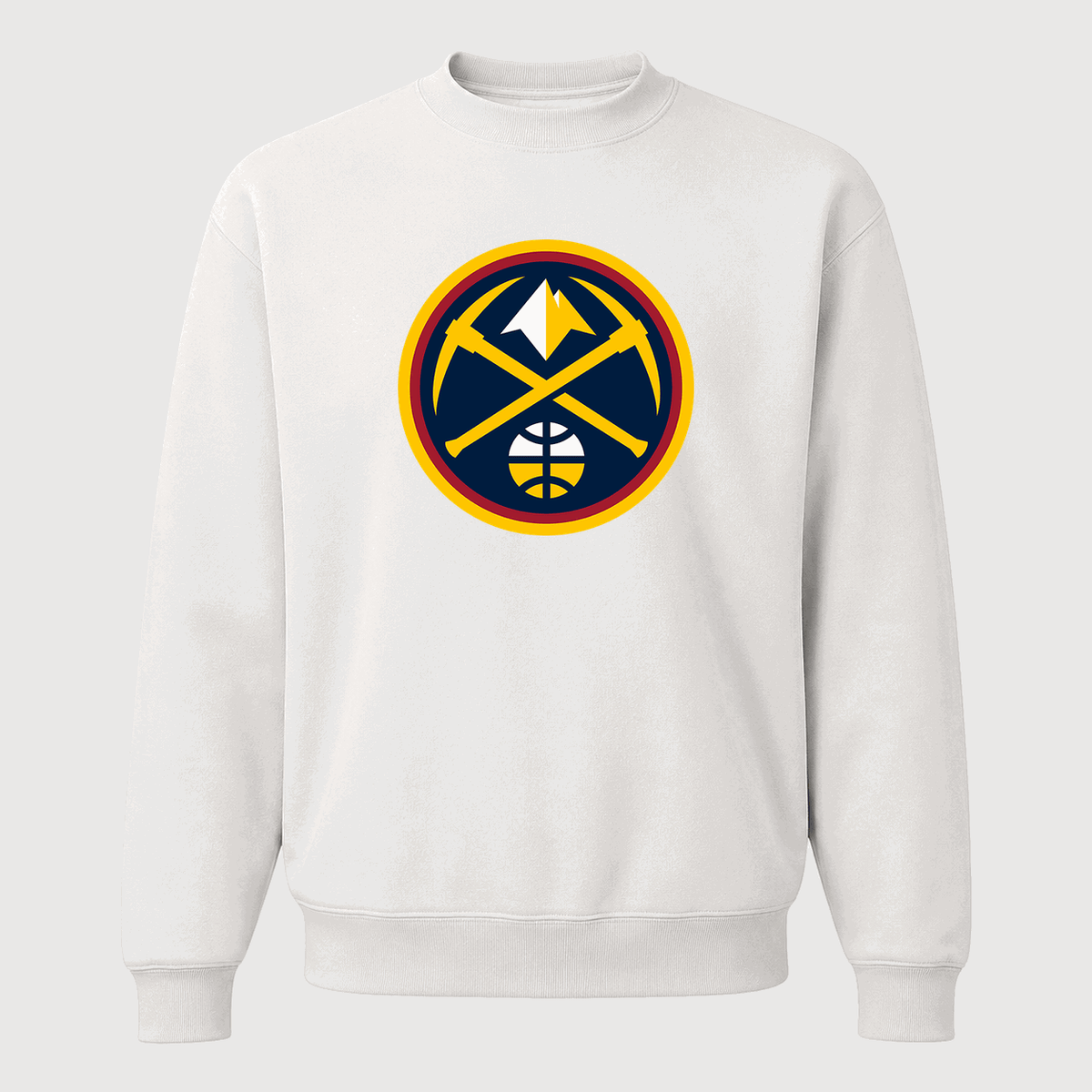Men's Denver Nuggets Crewneck Sweatshirt - White