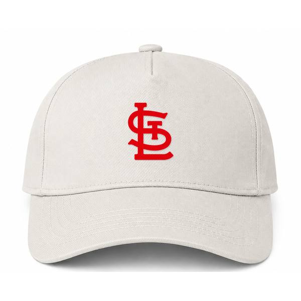 St. Louis Cardinals MLB Logo Beige Dad Baseball Cap Hat