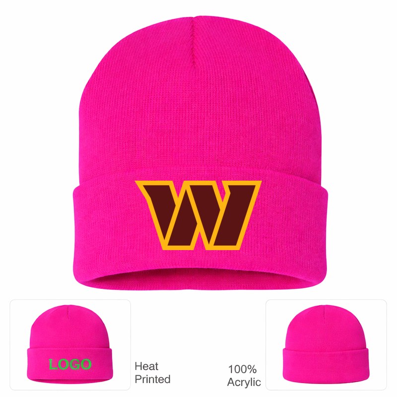 Washington Commanders Hot Pink Beanie Hat